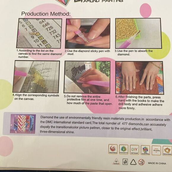 SUNFLOWER DIAMOND PAINTING COASTER SET - Picture 2 of 5